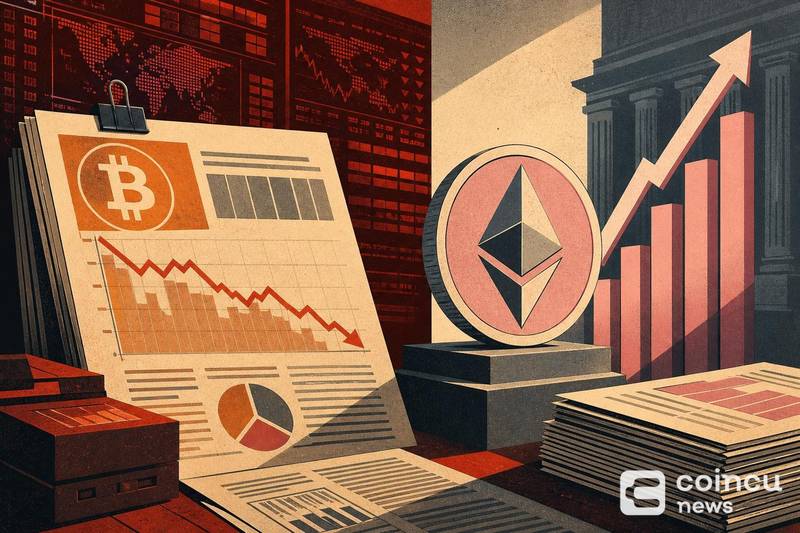 比特币ETF结束九日连涨，以太坊基金延续资金流入