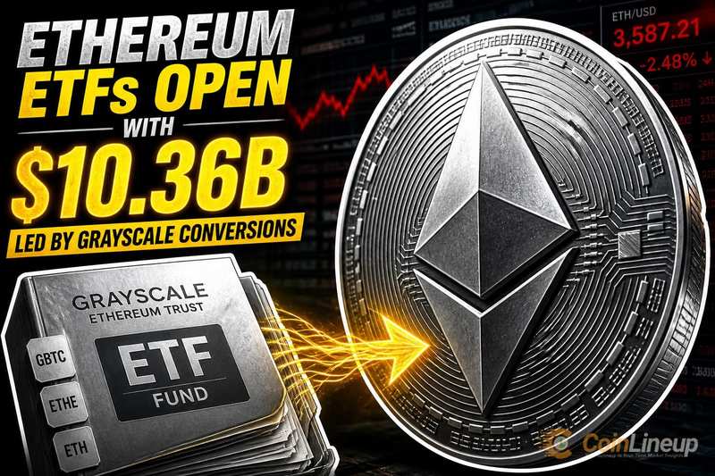 以太坊ETF开盘规模达103.6亿美元，灰度转换主导资金流入