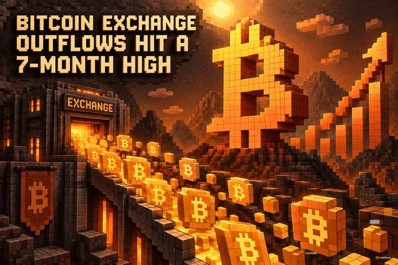 比特币交易所净流出达七个月峰值，市场流动性收紧