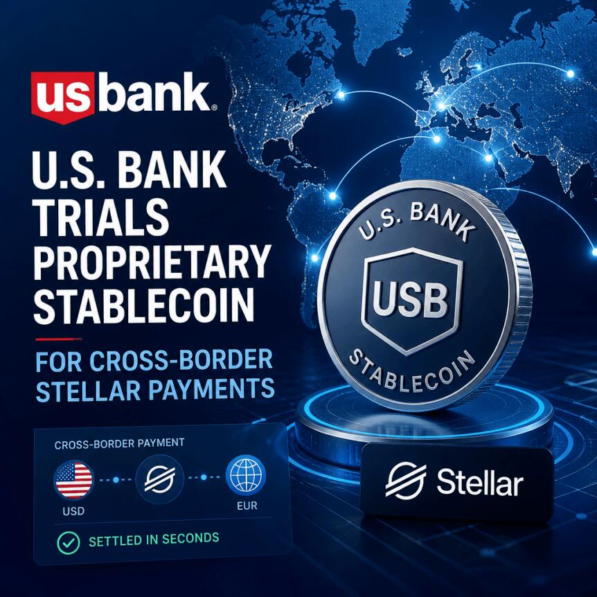美国银行测试自有稳定币用于跨境Stellar支付