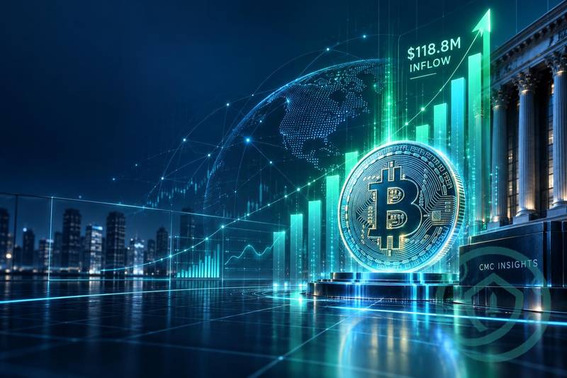 比特币ETF单日净流入达1.188亿美元，连续两日资金涌入