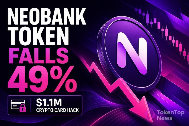 Neobank代币因110万美元加密卡黑客攻击暴跌49%