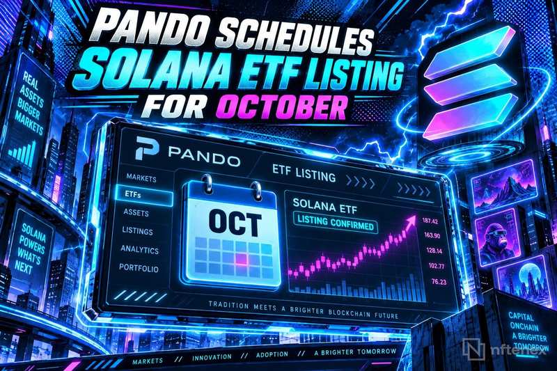 Pando计划十月推Solana现货ETF，机构投资新通道浮现