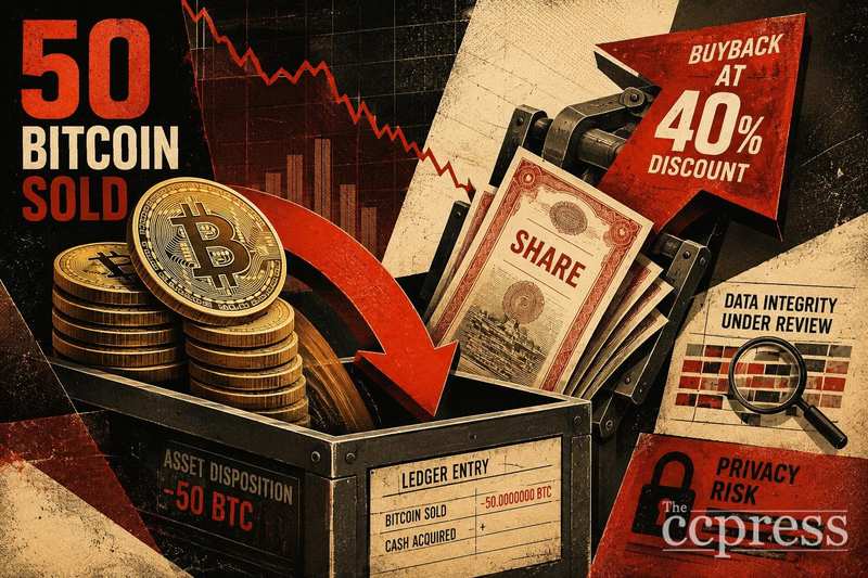 ProCap Financial出售50枚比特币，以40%折扣价回购股票