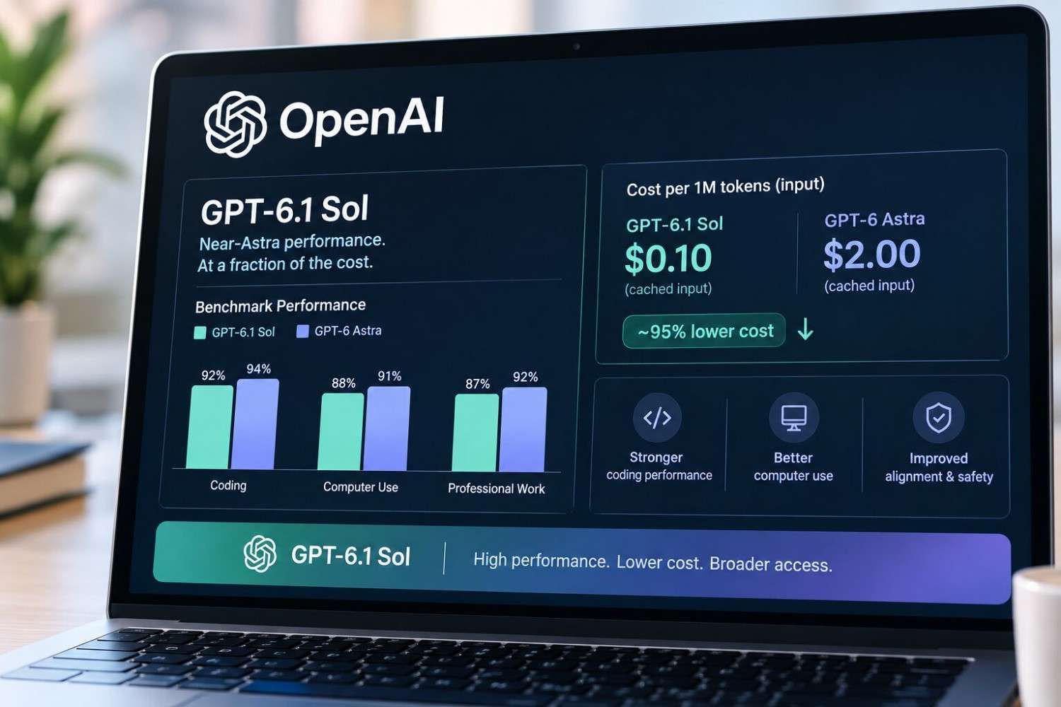 OpenAI推出GPT-6.1 Sol，价格仅为Astra的五分之一