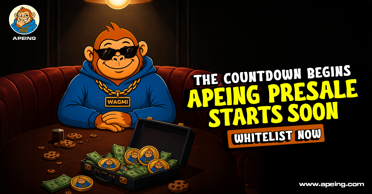 如何通过加密货币致富？Apeing 0.0001美元入场引发关注，9月8日 launches 前夕