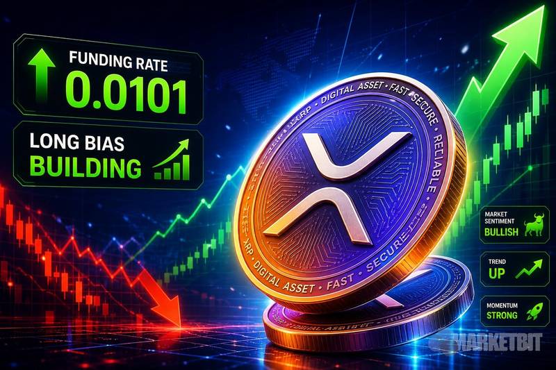 币安XRP资金费率升至0.0101，多头情绪升温