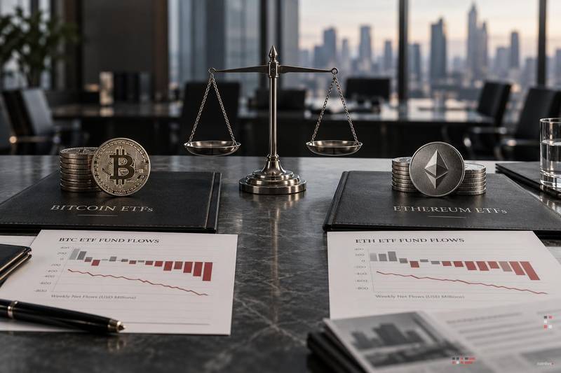 比特币与以太坊ETF资金流向分化：机构需求差异显现