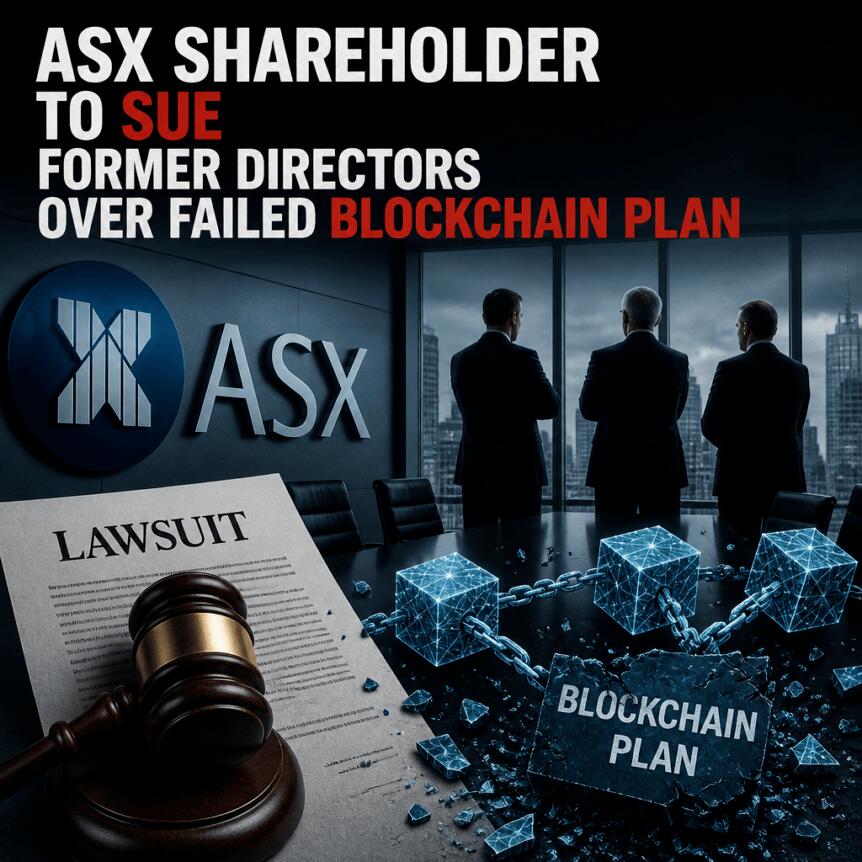 ASX股东将就区块链计划失败起诉前董事