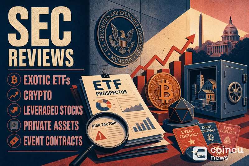 SEC审查覆盖加密货币、杠杆股票、私募资产及事件合约的奇异ETF